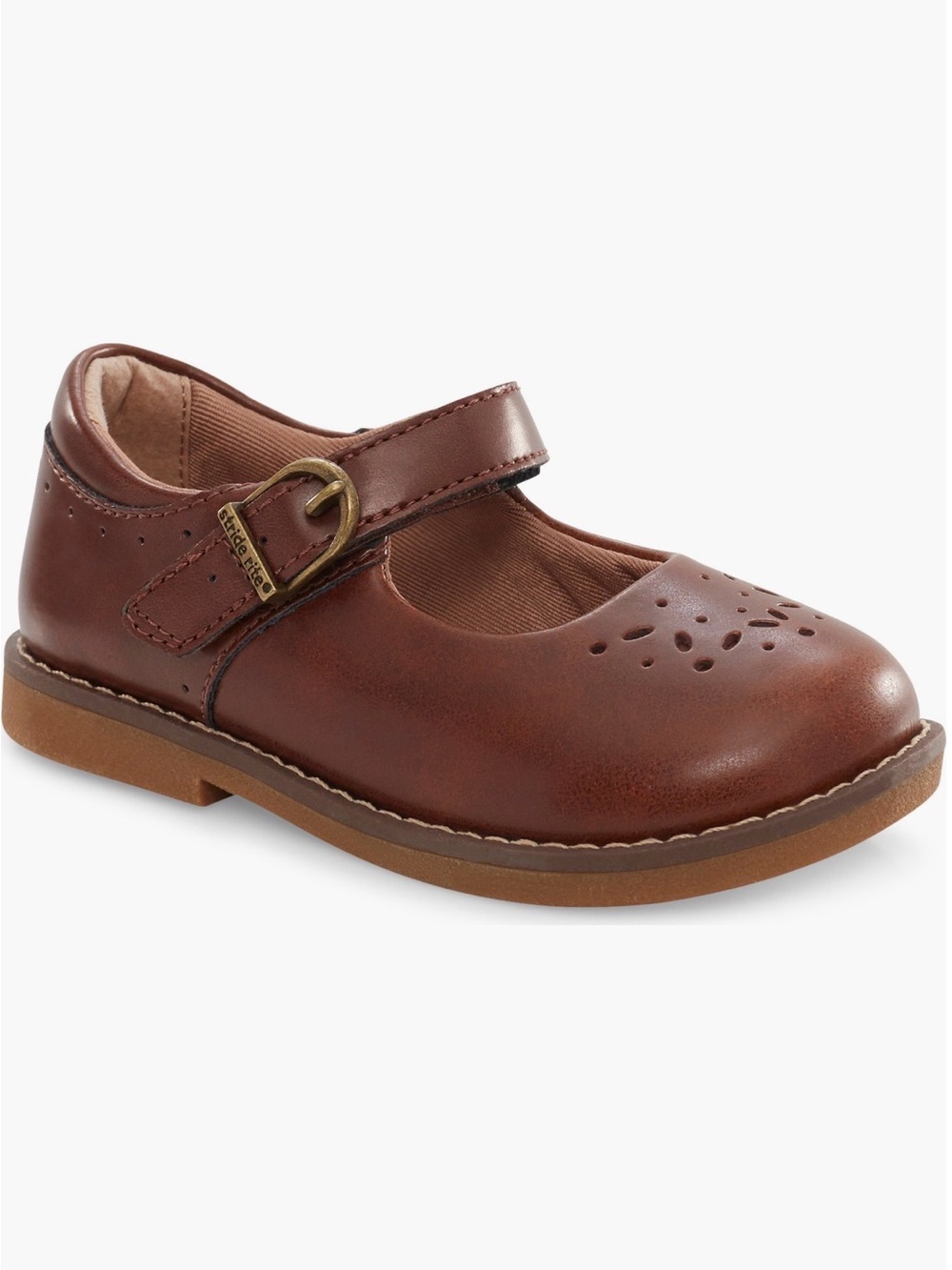 Stride Rite Girls Brown Leather Mara Mary Jane shoes